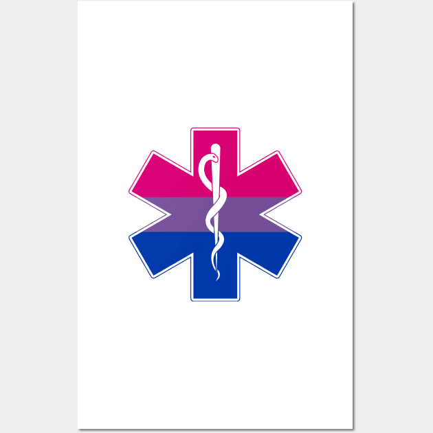 Star of Life Bi Pride Wall Art by somekindofguru